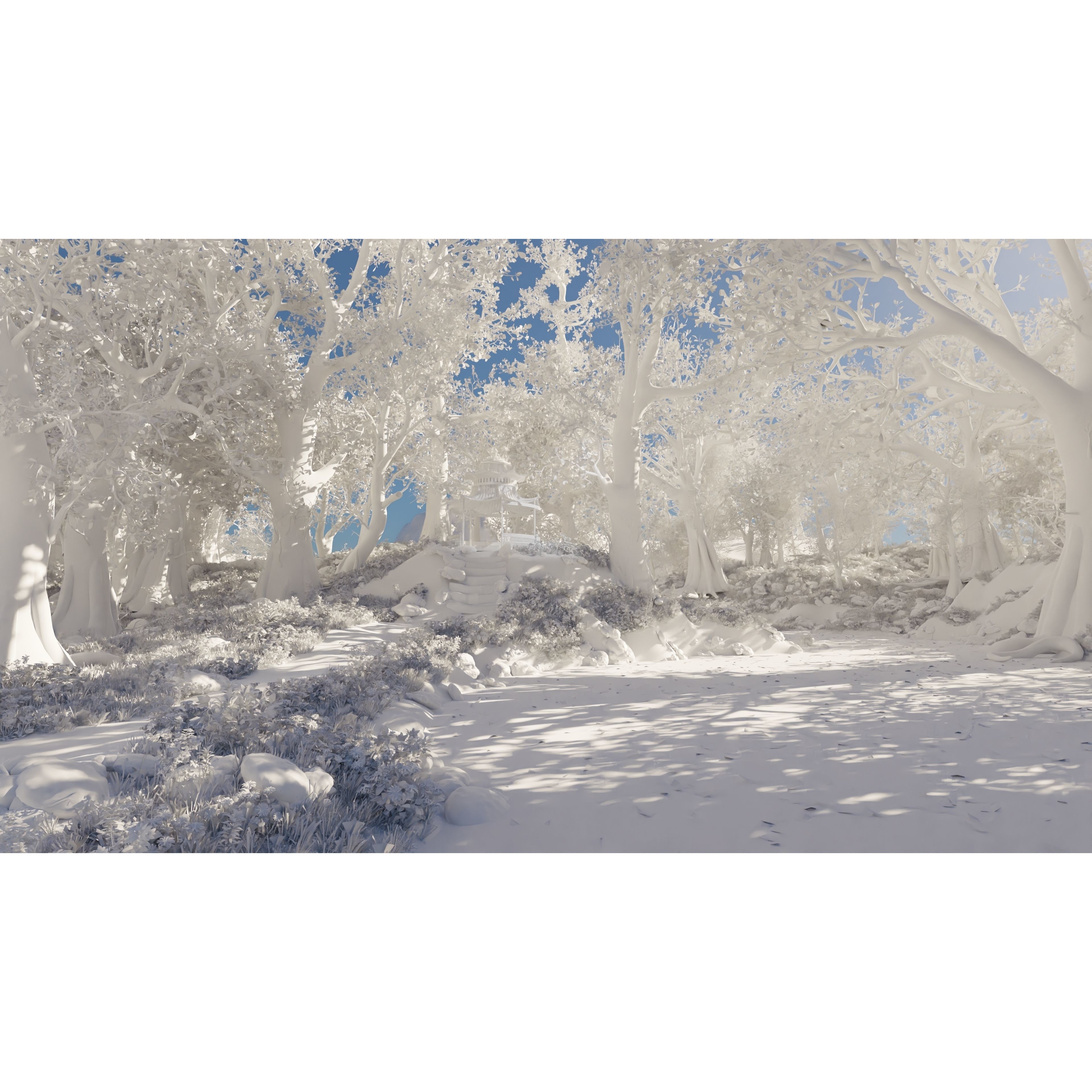 Japanese Gazebo Scene - Game-Ready 3D Model - View 15