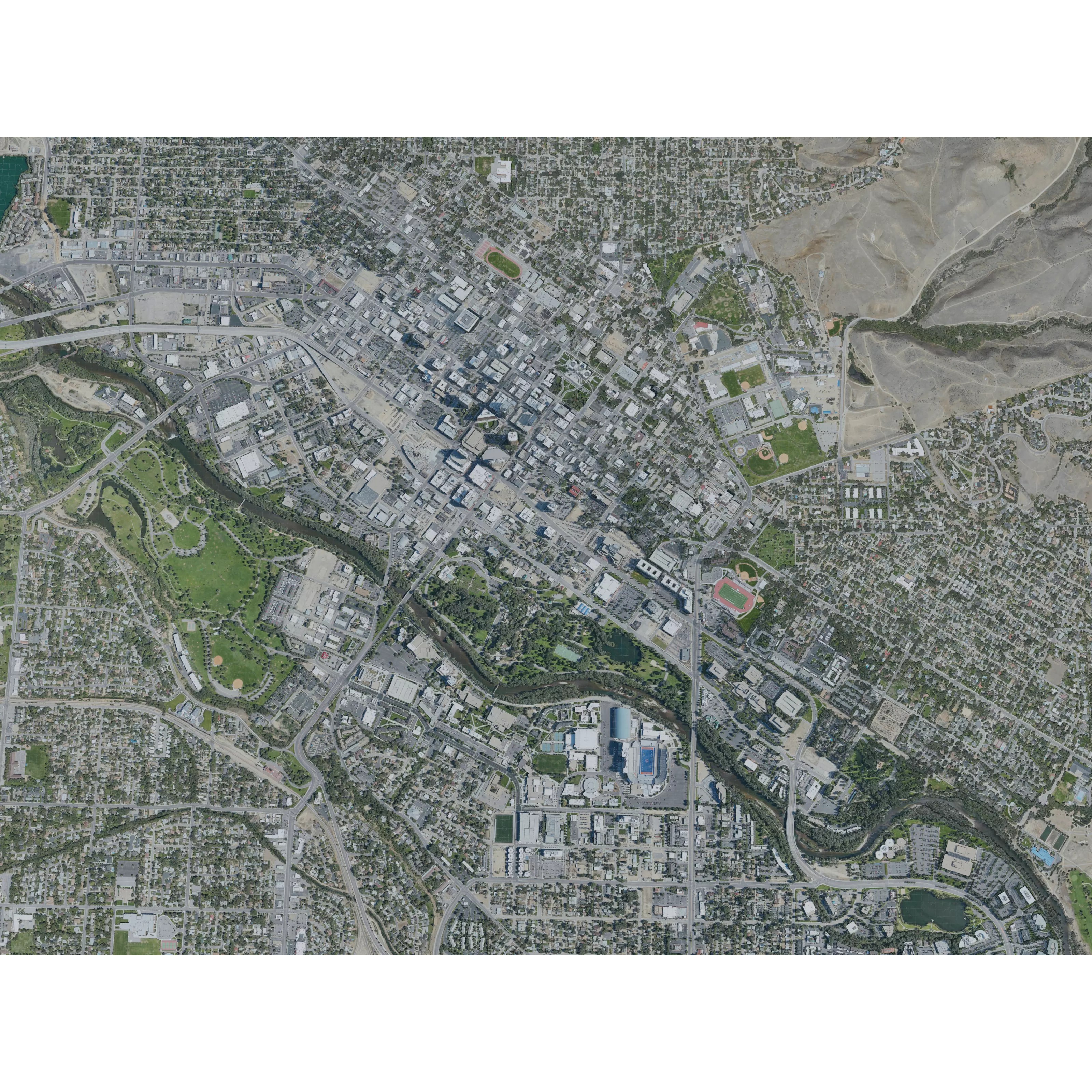 Boise City - Game-Ready 3D Model