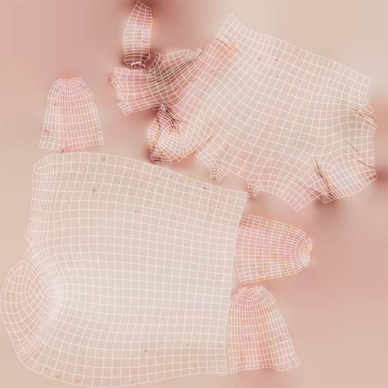 Male Hand 3D Model – Low Poly Anatomical Character with PBR Textures - View 16