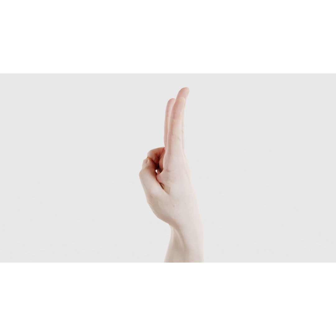 Male Hand 3D Model – Low Poly Anatomical Character with PBR Textures - View 26