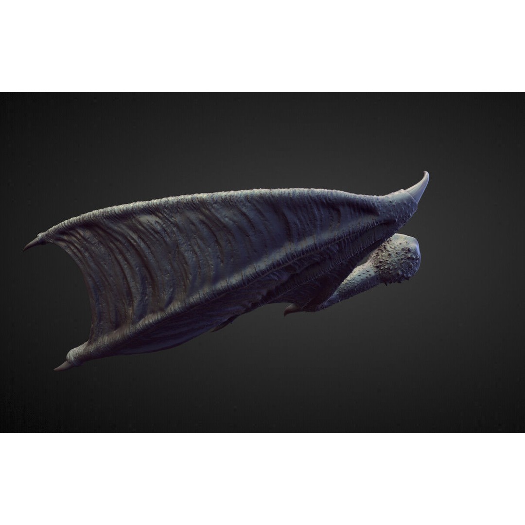 Wing 3D Model – High Poly Sculpt for Character Projects, OBJ - View 4