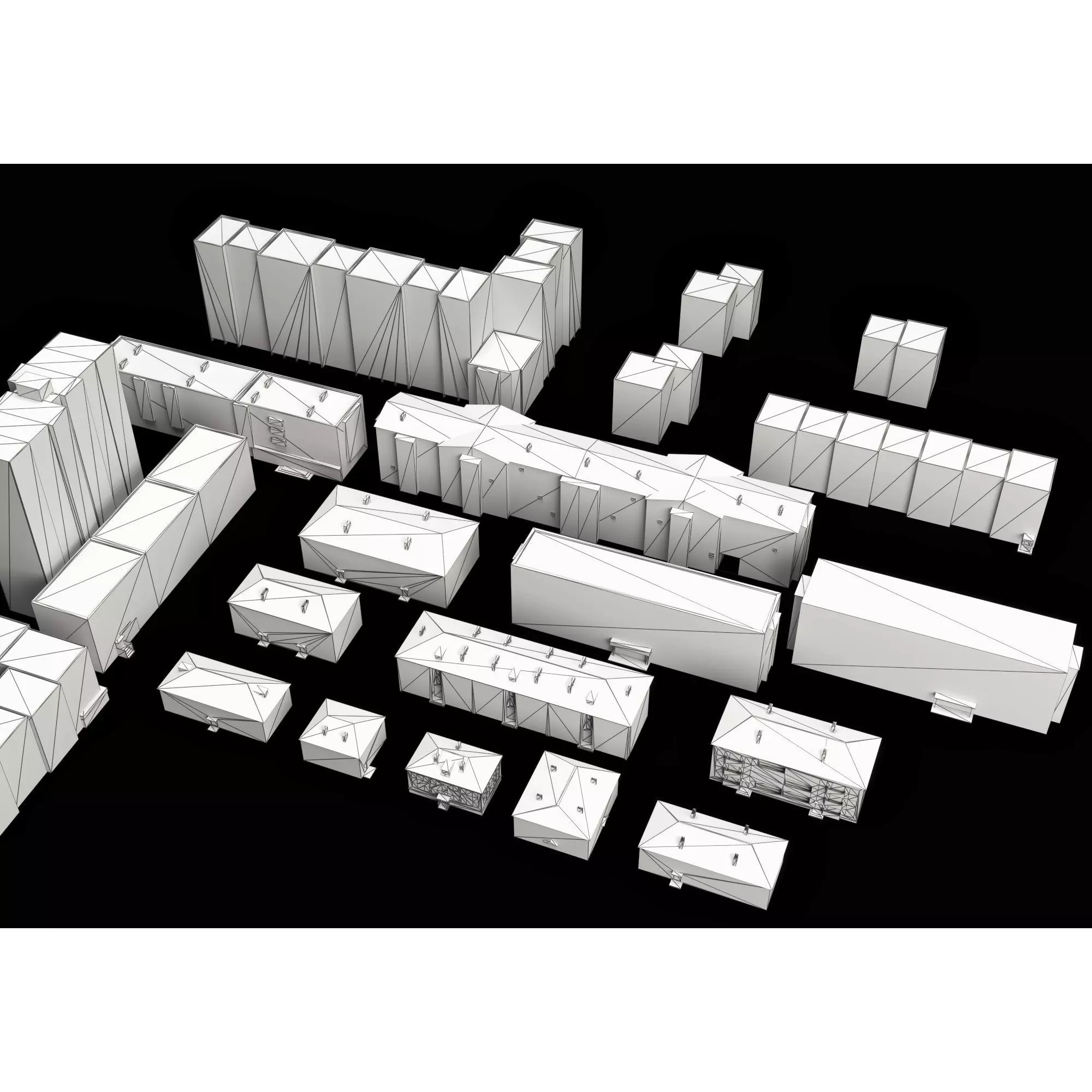 Dilapidated Apartment Building Series - Low-Poly Game-Ready 3D Model - View 12