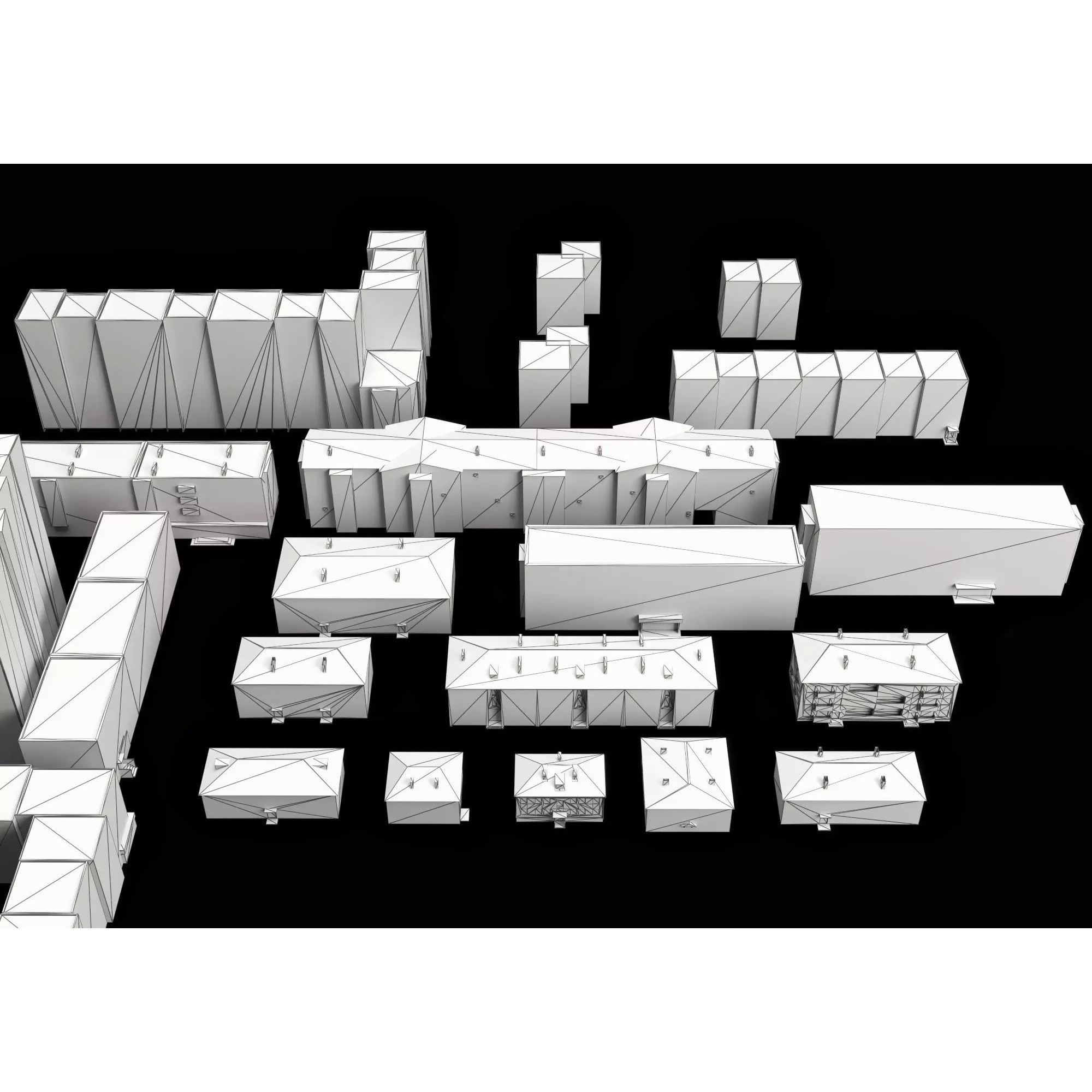Dilapidated Apartment Building Series - Low-Poly Game-Ready 3D Model - View 13