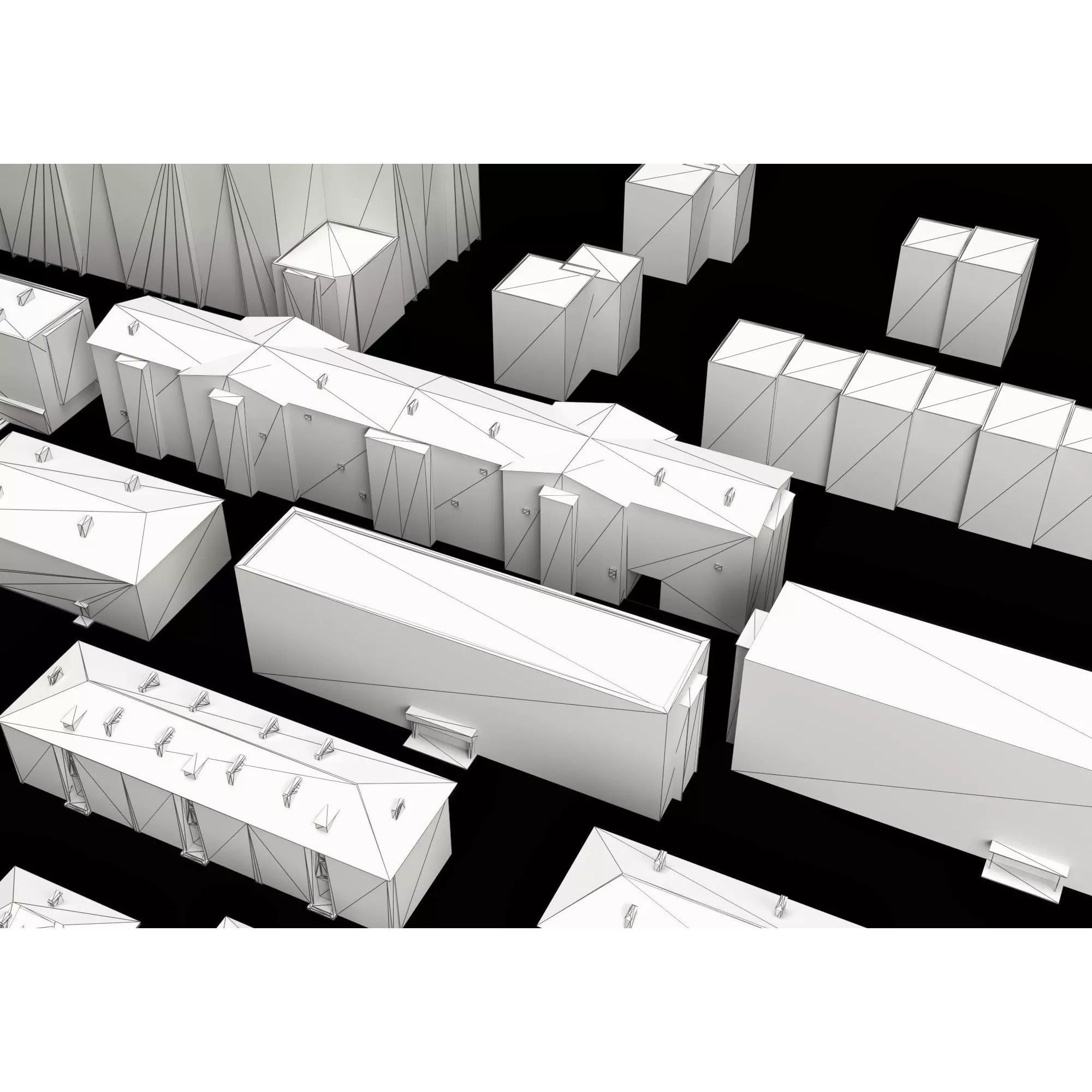 Dilapidated Apartment Building Series - Low-Poly Game-Ready 3D Model - View 15