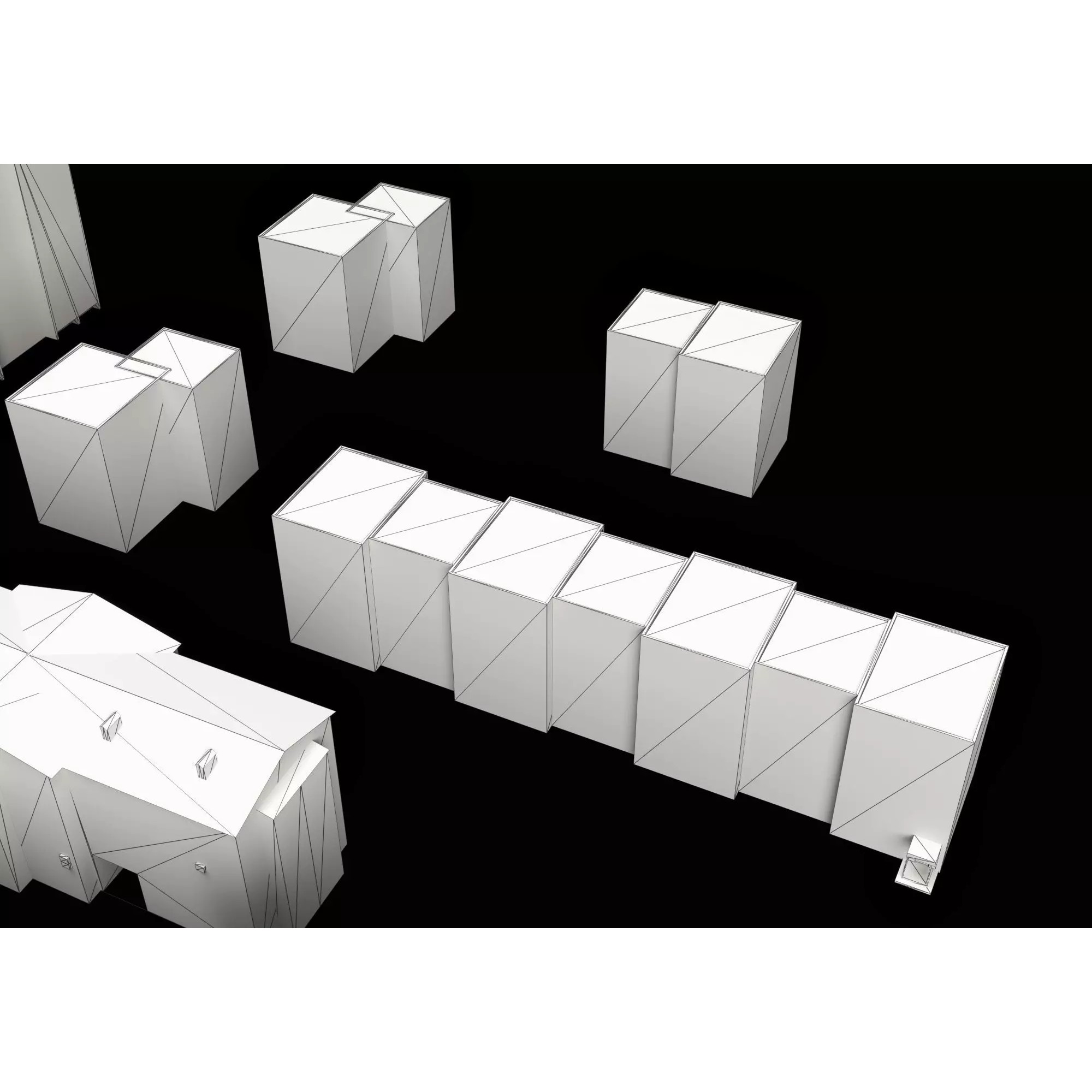Dilapidated Apartment Building Series - Low-Poly Game-Ready 3D Model - View 16