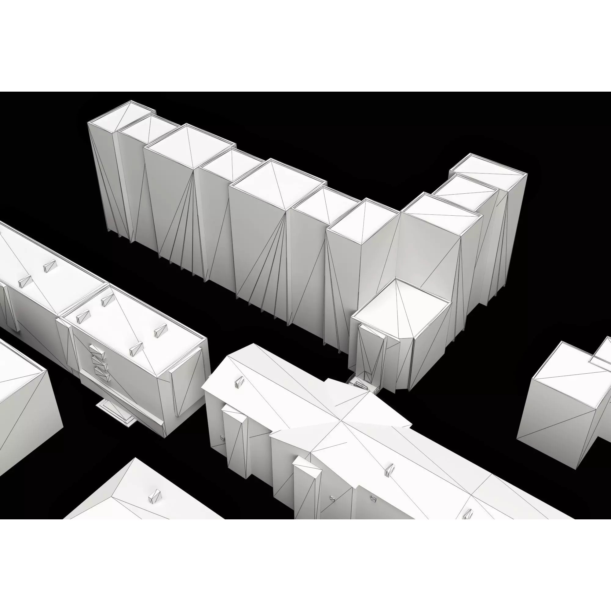 Dilapidated Apartment Building Series - Low-Poly Game-Ready 3D Model - View 17