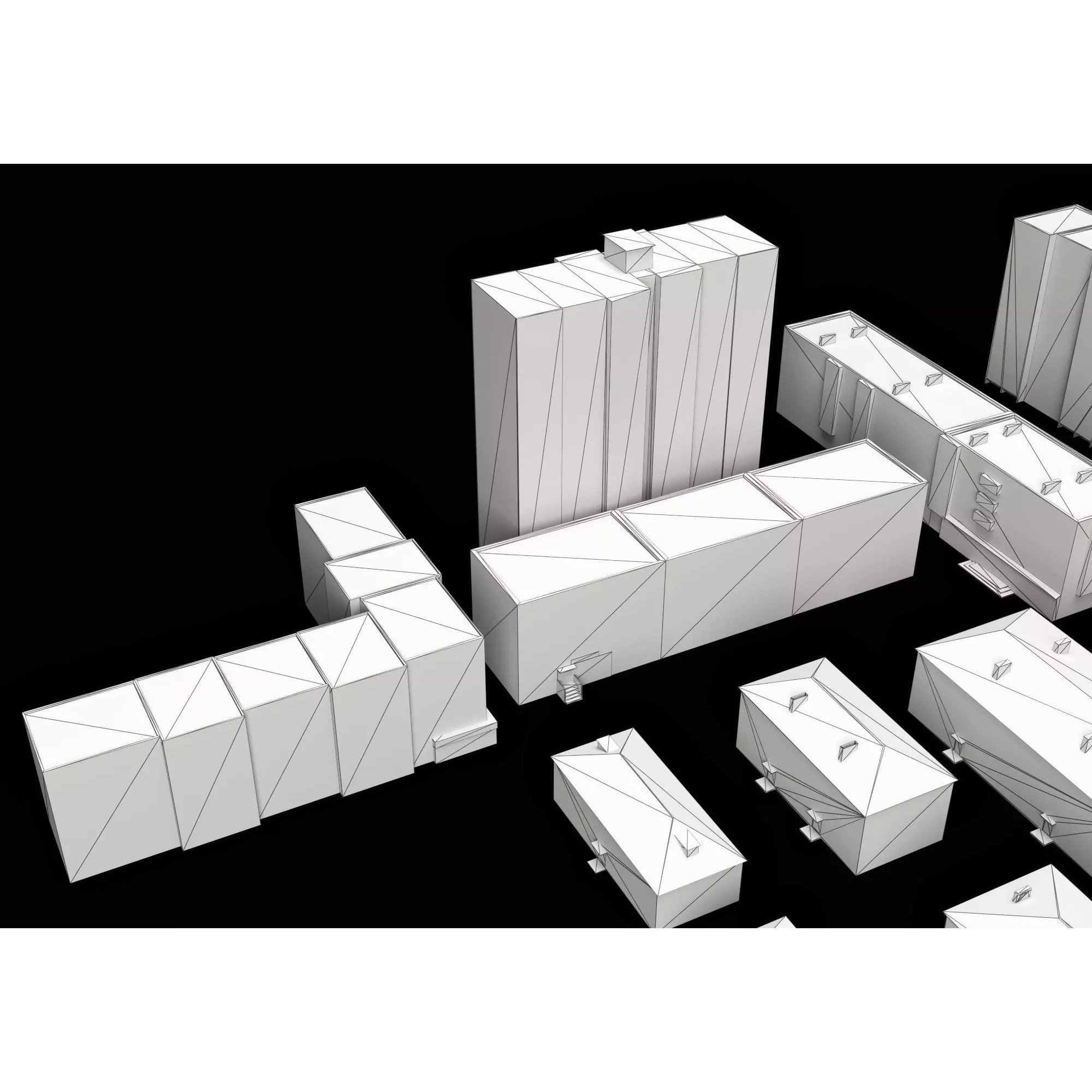 Dilapidated Apartment Building Series - Low-Poly Game-Ready 3D Model - View 18