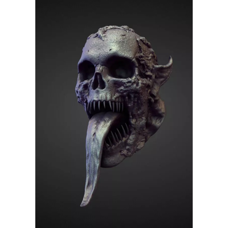 High Poly Head 3D Model – Character Sculpting Asset, OBJ