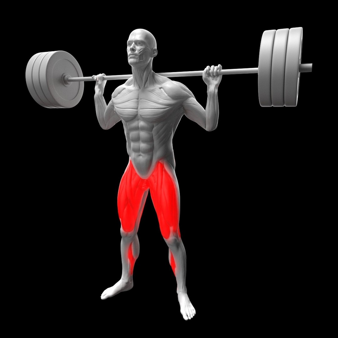 Leg Exercises 3D Model – Animated Rigged Character with PBR Textures - View 9