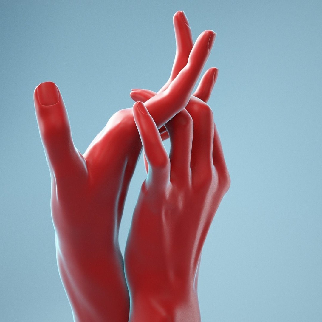 Pulling Back Realistic Hands 3D Model – High Poly Photogrammetry Asset, FBX - View 10