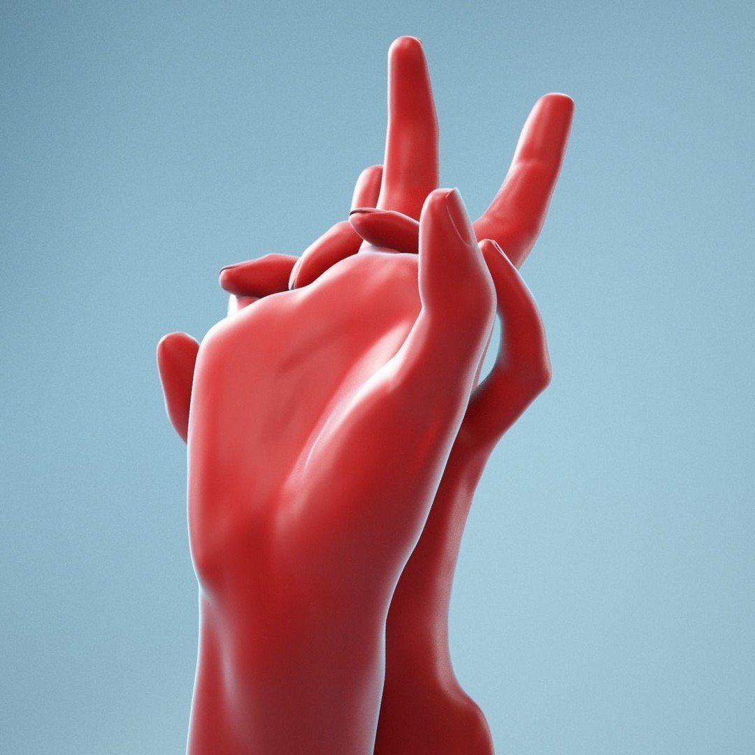 Pulling Back Realistic Hands 3D Model – High Poly Photogrammetry Asset, FBX - View 12