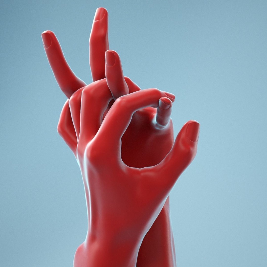 Pulling Back Realistic Hands 3D Model – High Poly Photogrammetry Asset, FBX - View 6