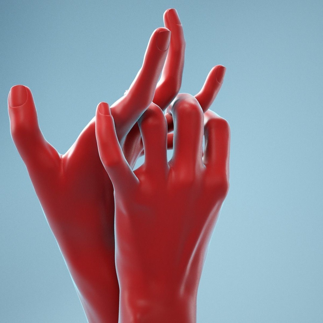 Pulling Back Realistic Hands 3D Model – High Poly Photogrammetry Asset, FBX - View 9