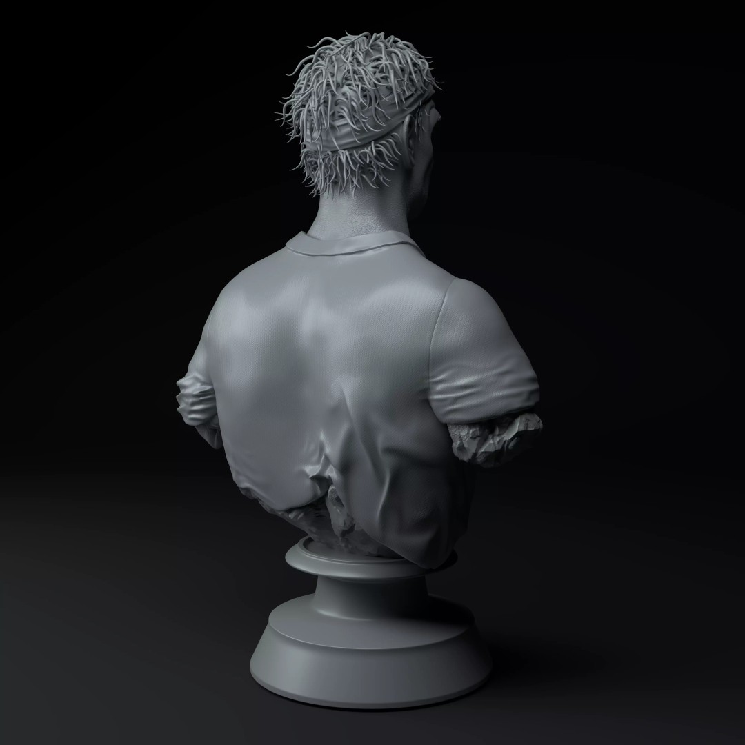 Rafael Nadal Tennis Bust 3D Model – Premium Sculpture for Printing - View 7