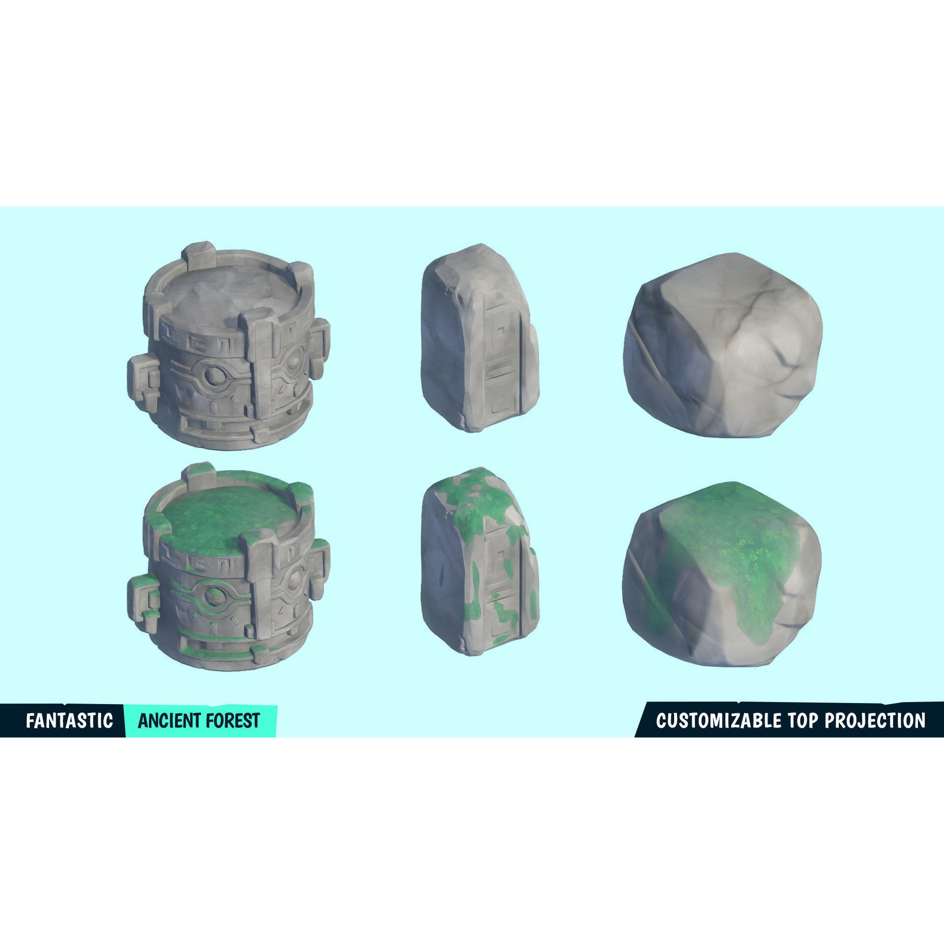 Ancient Forest - Low-Poly Game-Ready 3D Model - View 16