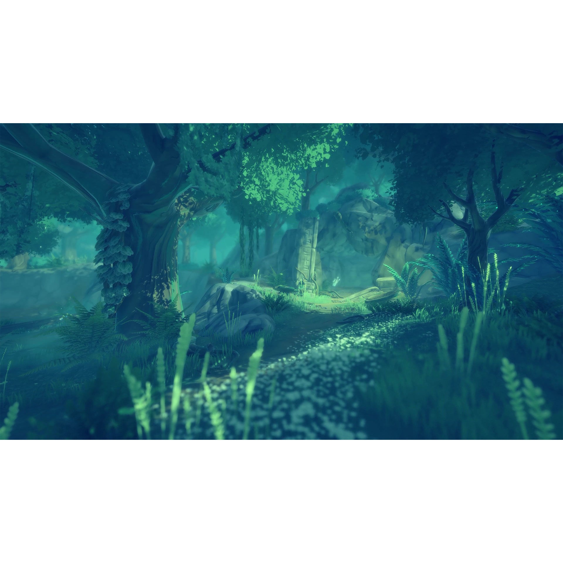 Ancient Forest - Low-Poly Game-Ready 3D Model - View 3