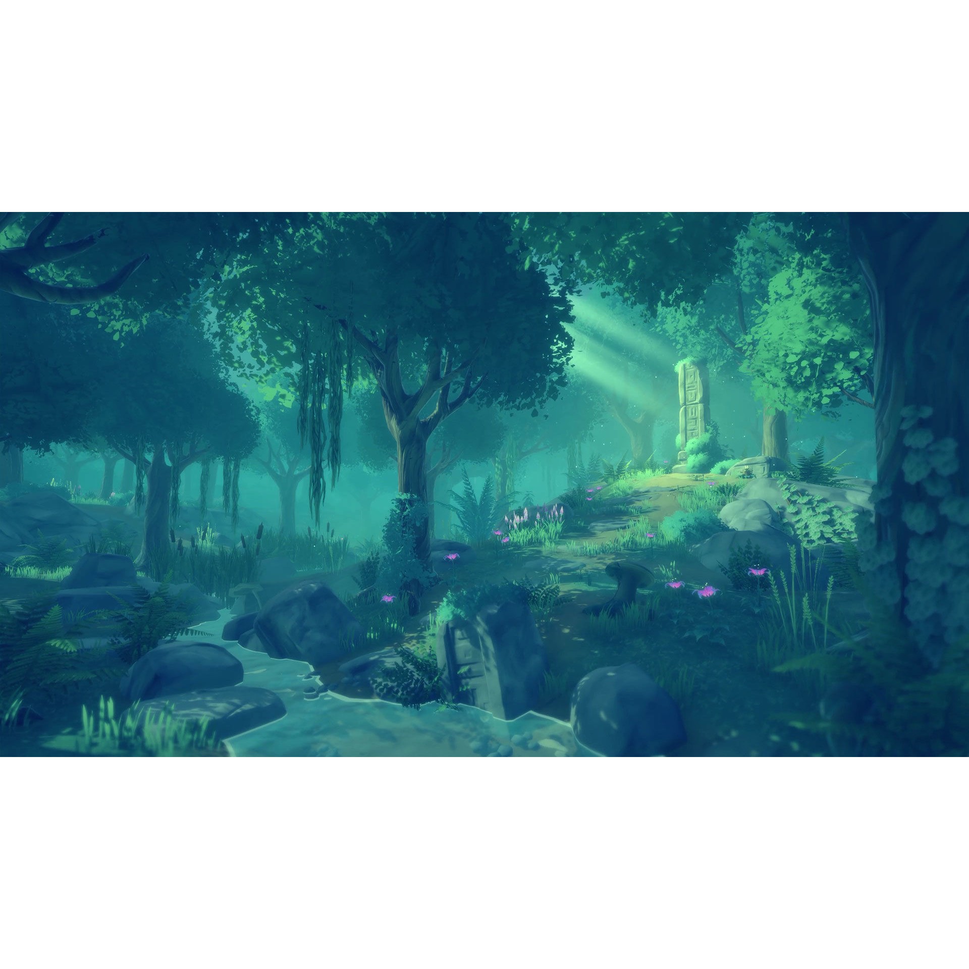 Ancient Forest - Low-Poly Game-Ready 3D Model - View 4