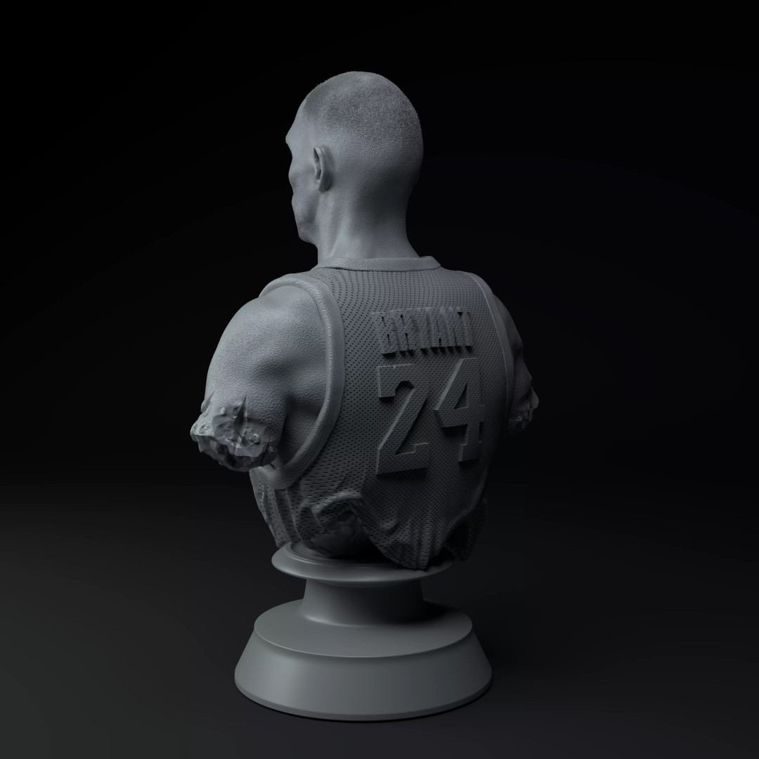 Kobe Bryant Bust 3D Model – Premium Sculpture for 3D Printing - View 5