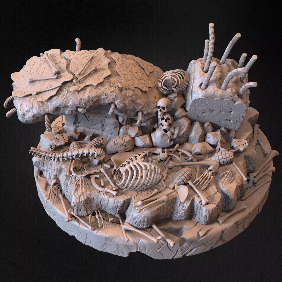 Human Skeleton 3D Model – Low Poly IMM Brushes for ZBrush
