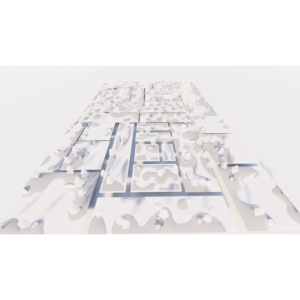 Public Park Landscape - Game-Ready 3D Model - View 21