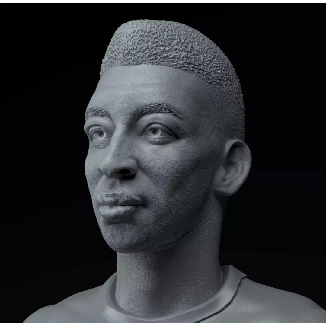 Pelé 3D Model – Premium Trophy Diorama for Printing