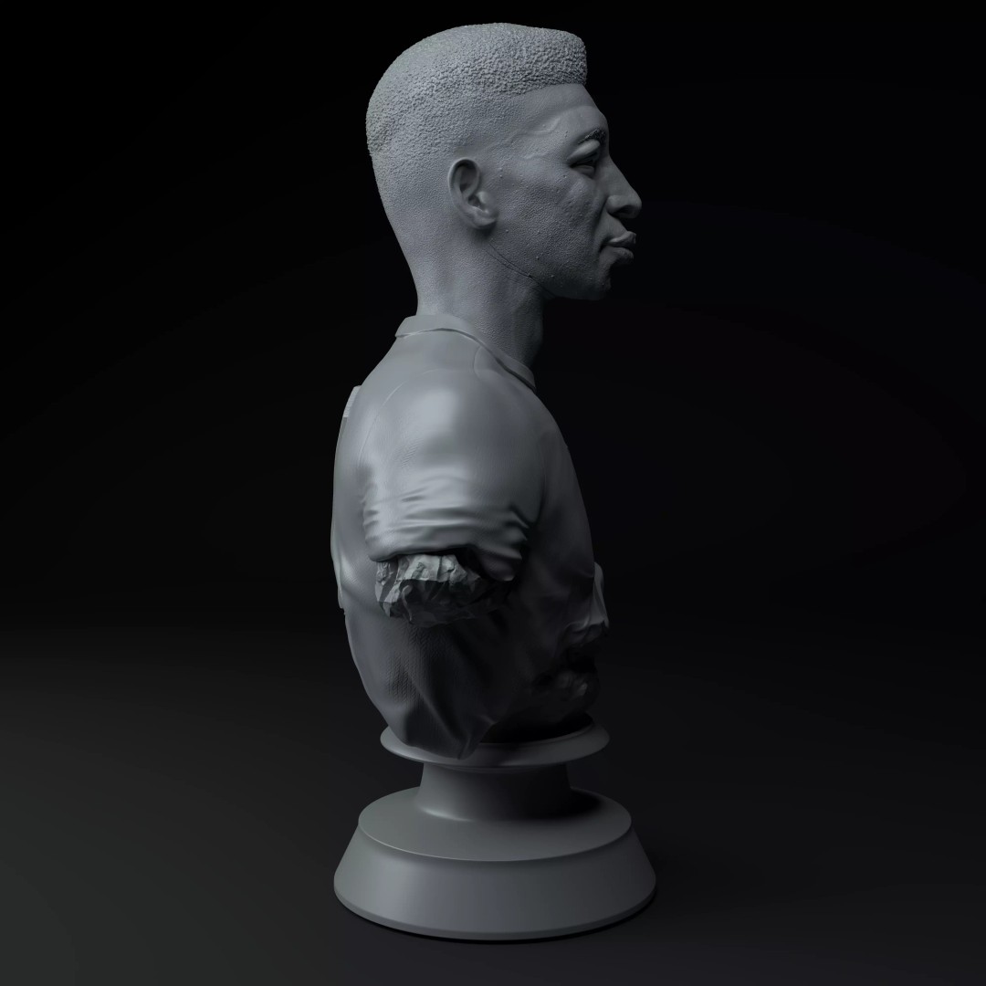 Pelé 3D Model – Premium Trophy Diorama for Printing - View 10