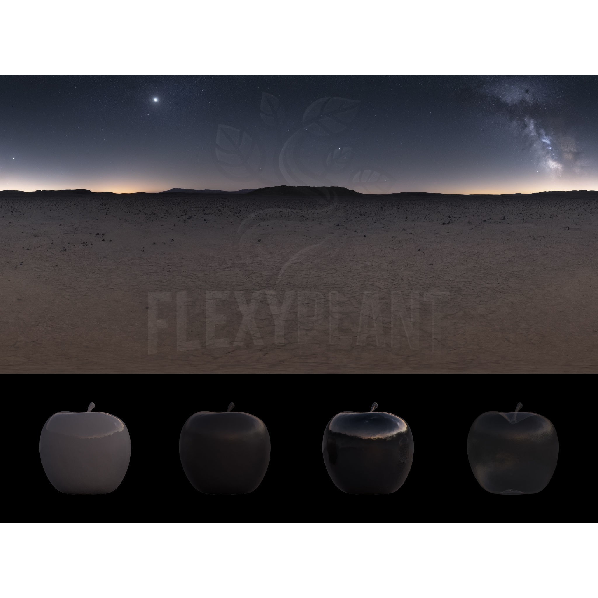 Realistic HDRI Desert Pack - Low-Poly Game-Ready 3D Model