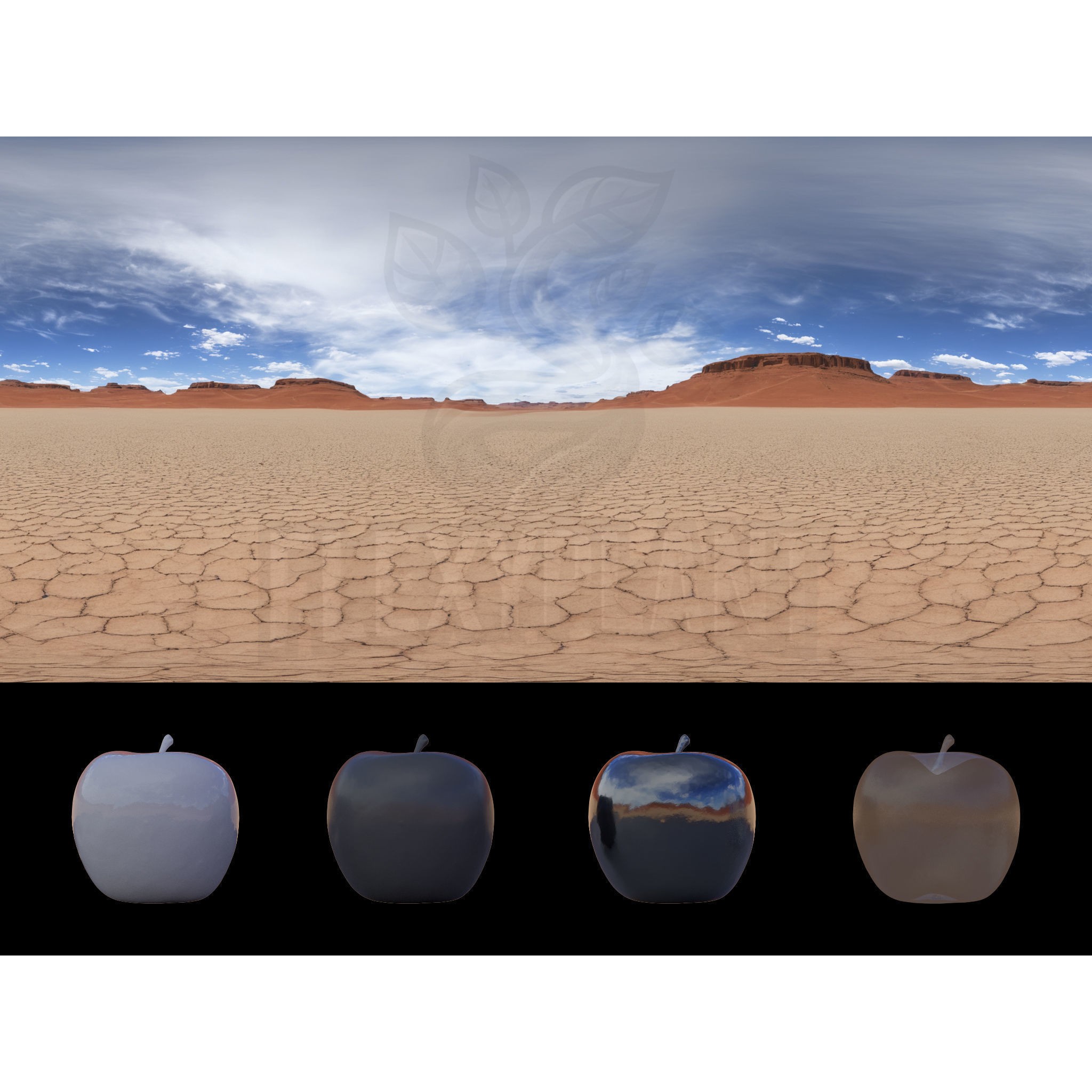 Realistic HDRI Desert Pack - Low-Poly Game-Ready 3D Model - View 13