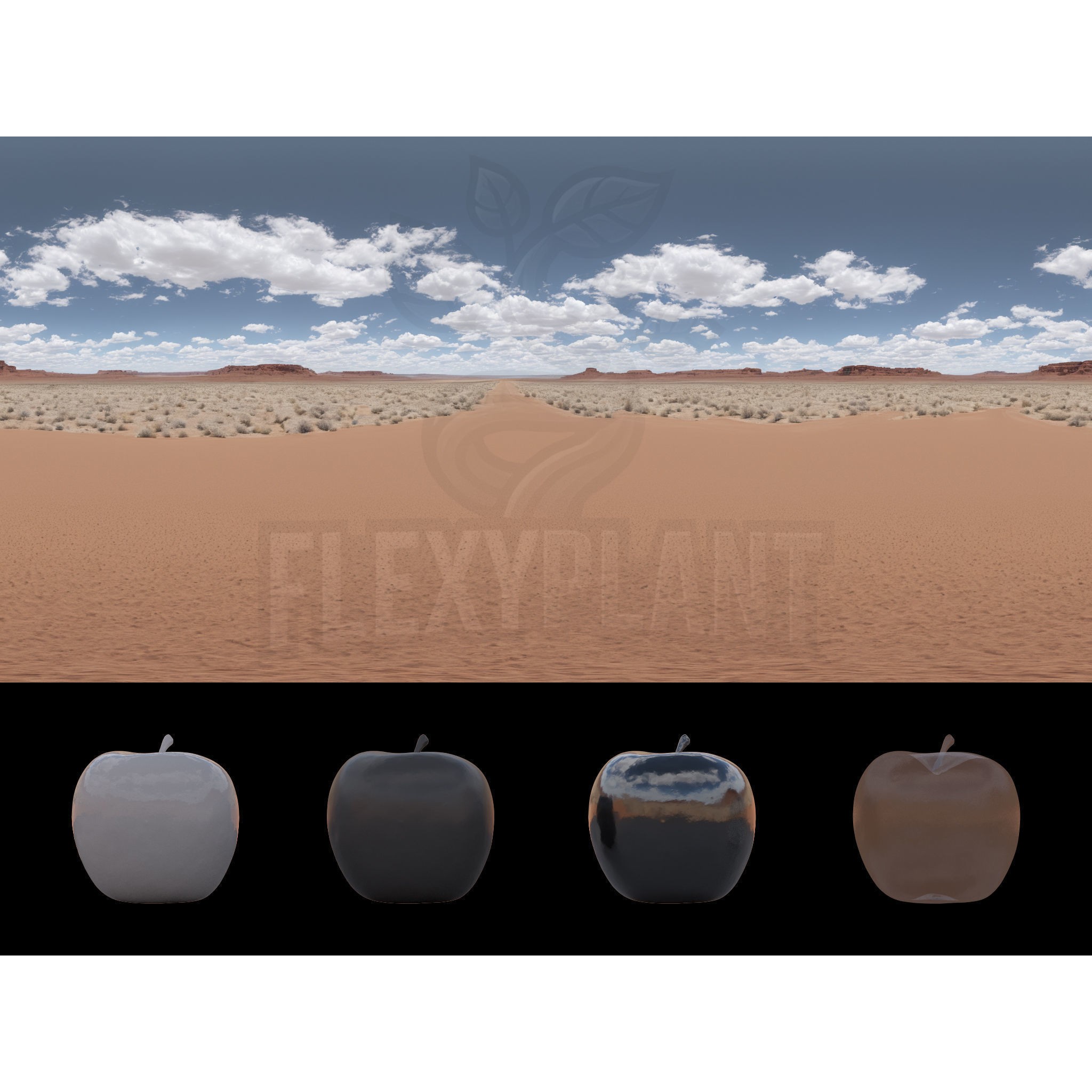 Realistic HDRI Desert Pack - Low-Poly Game-Ready 3D Model - View 14
