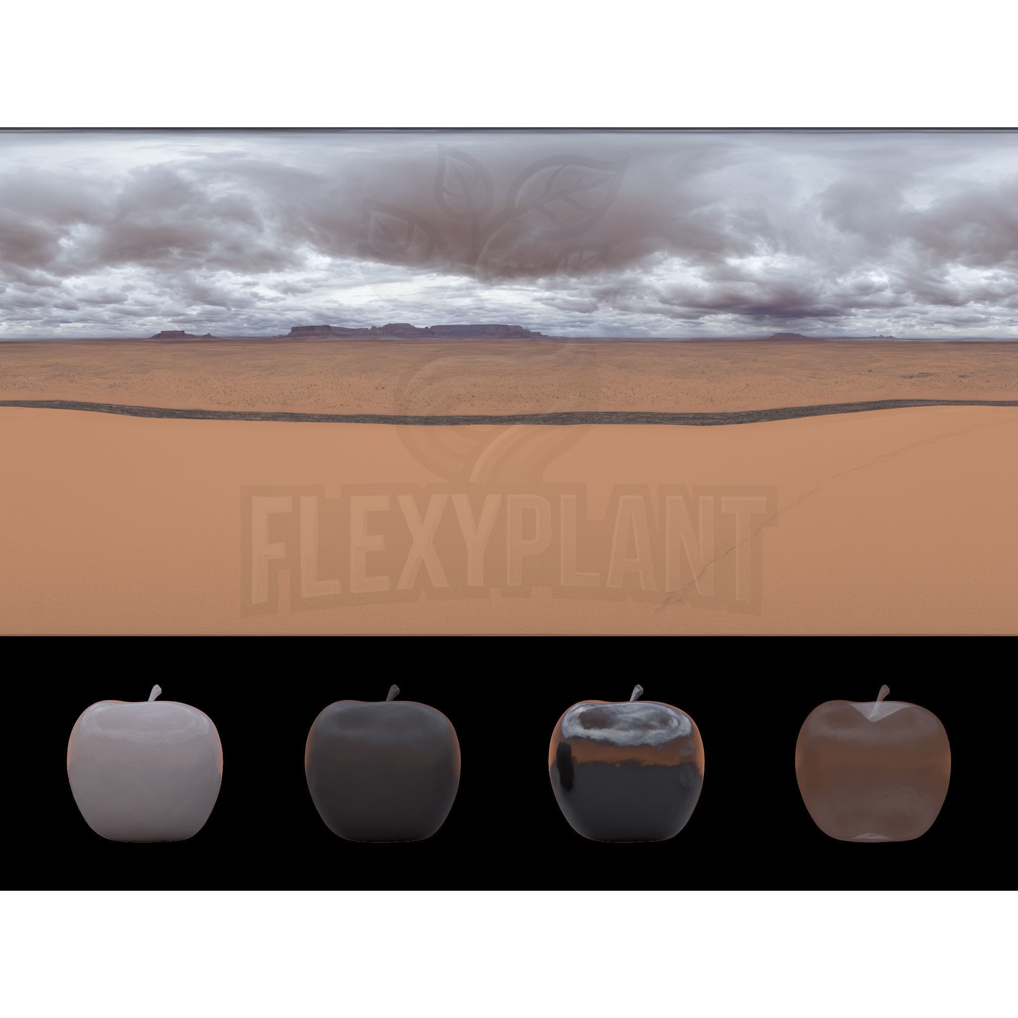 Realistic HDRI Desert Pack - Low-Poly Game-Ready 3D Model - View 15