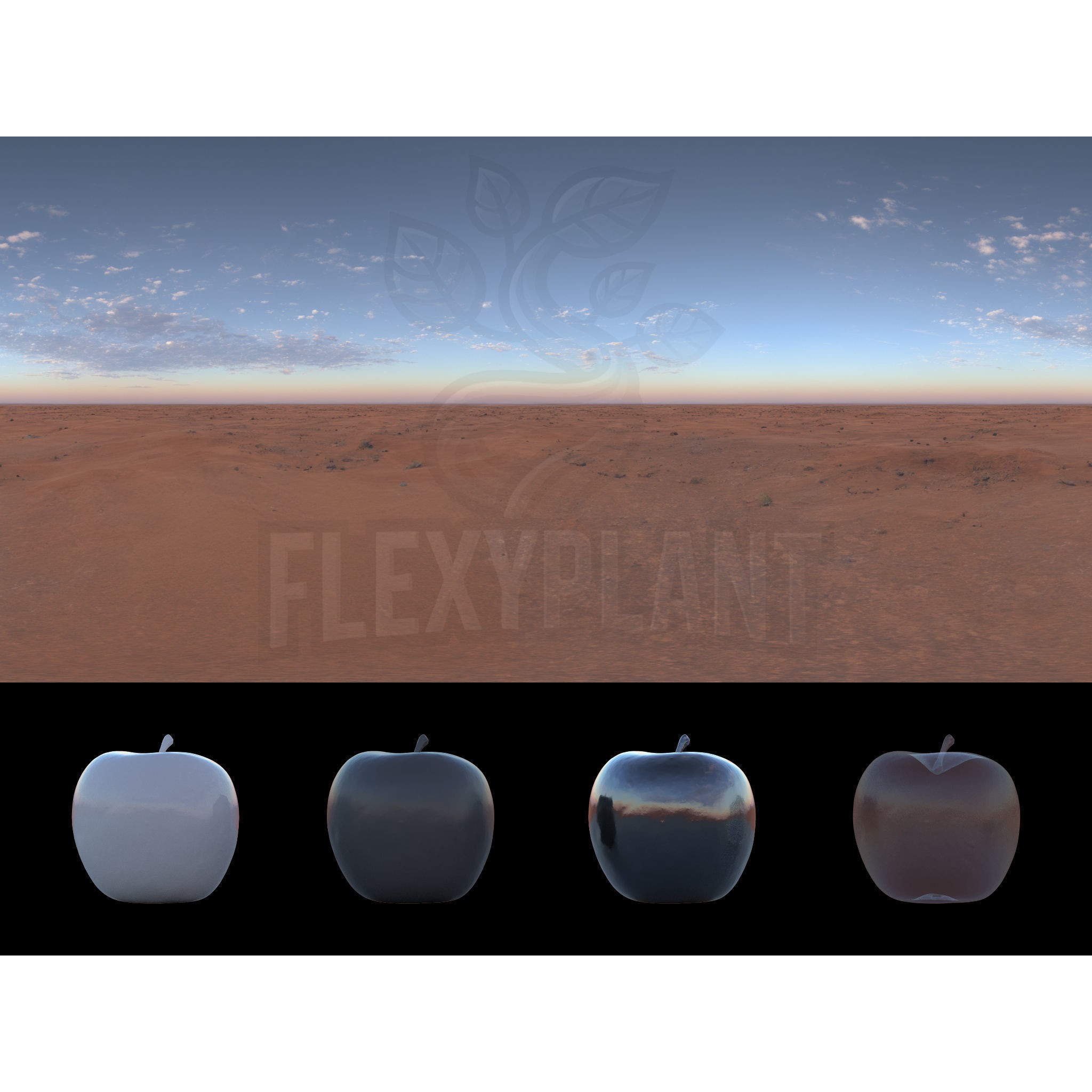 Realistic HDRI Desert Pack - Low-Poly Game-Ready 3D Model - View 18