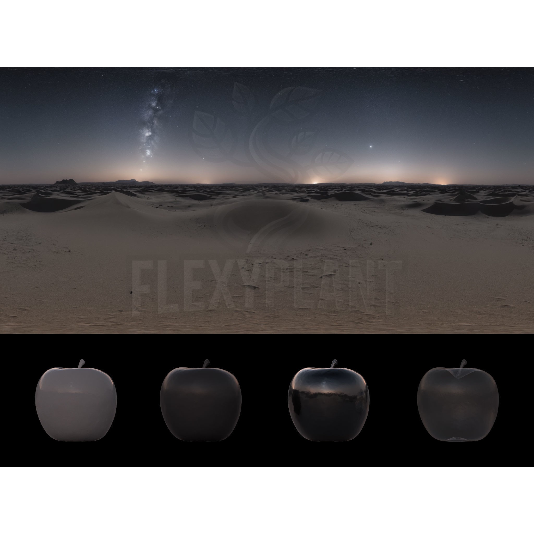 Realistic HDRI Desert Pack - Low-Poly Game-Ready 3D Model - View 22