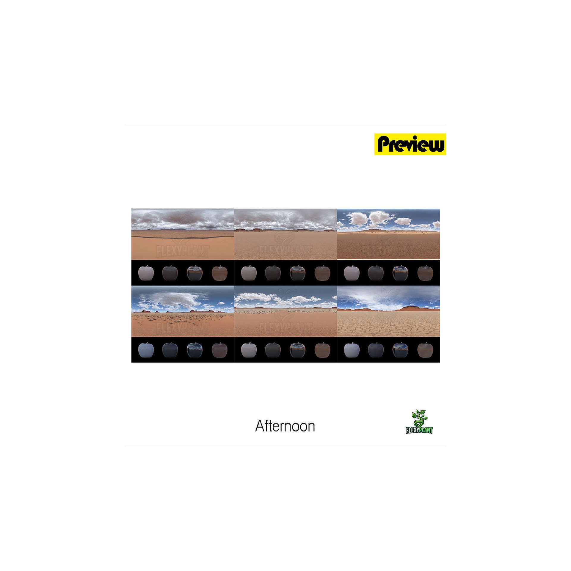 Realistic HDRI Desert Pack - Low-Poly Game-Ready 3D Model - View 4