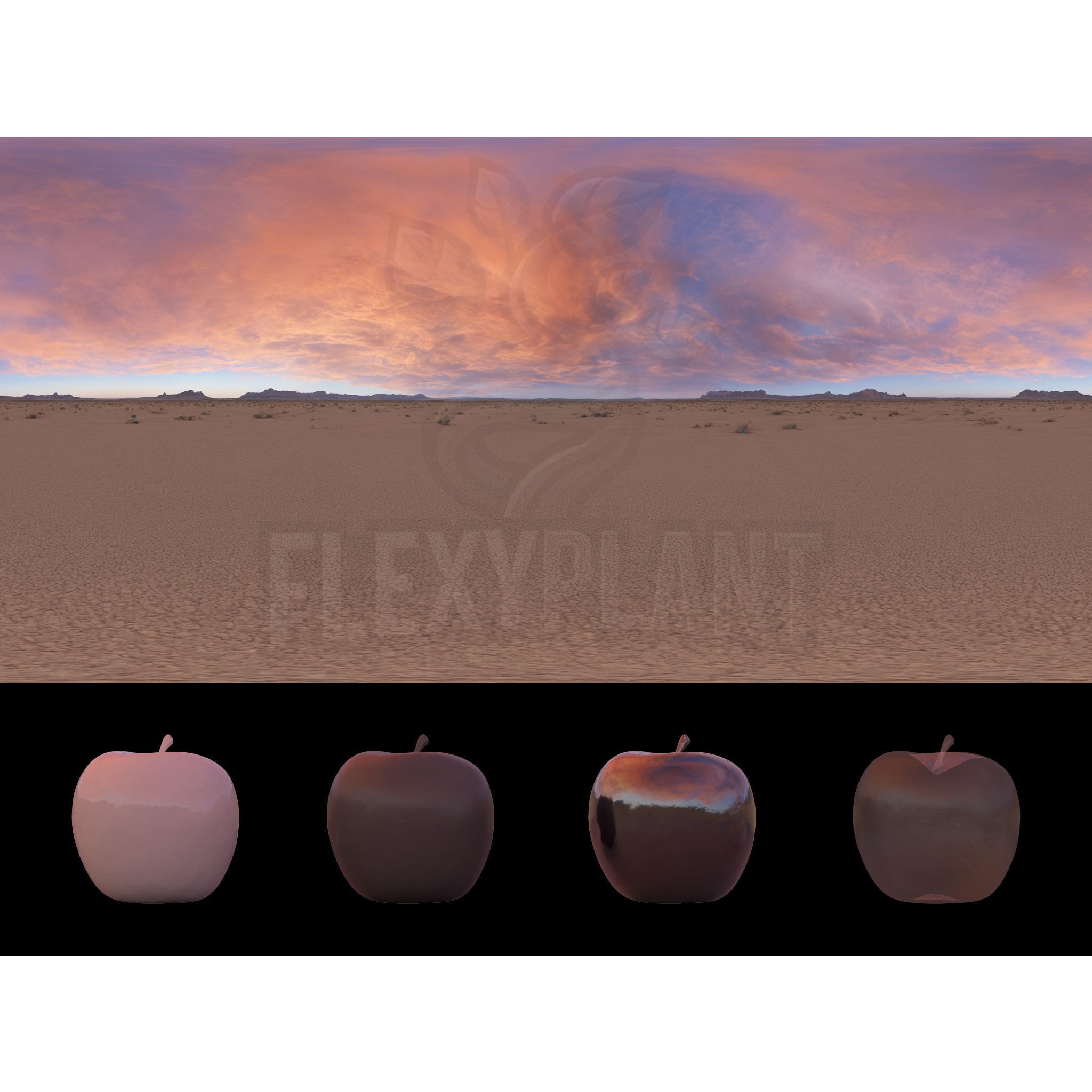 Realistic HDRI Desert Pack - Low-Poly Game-Ready 3D Model - View 7