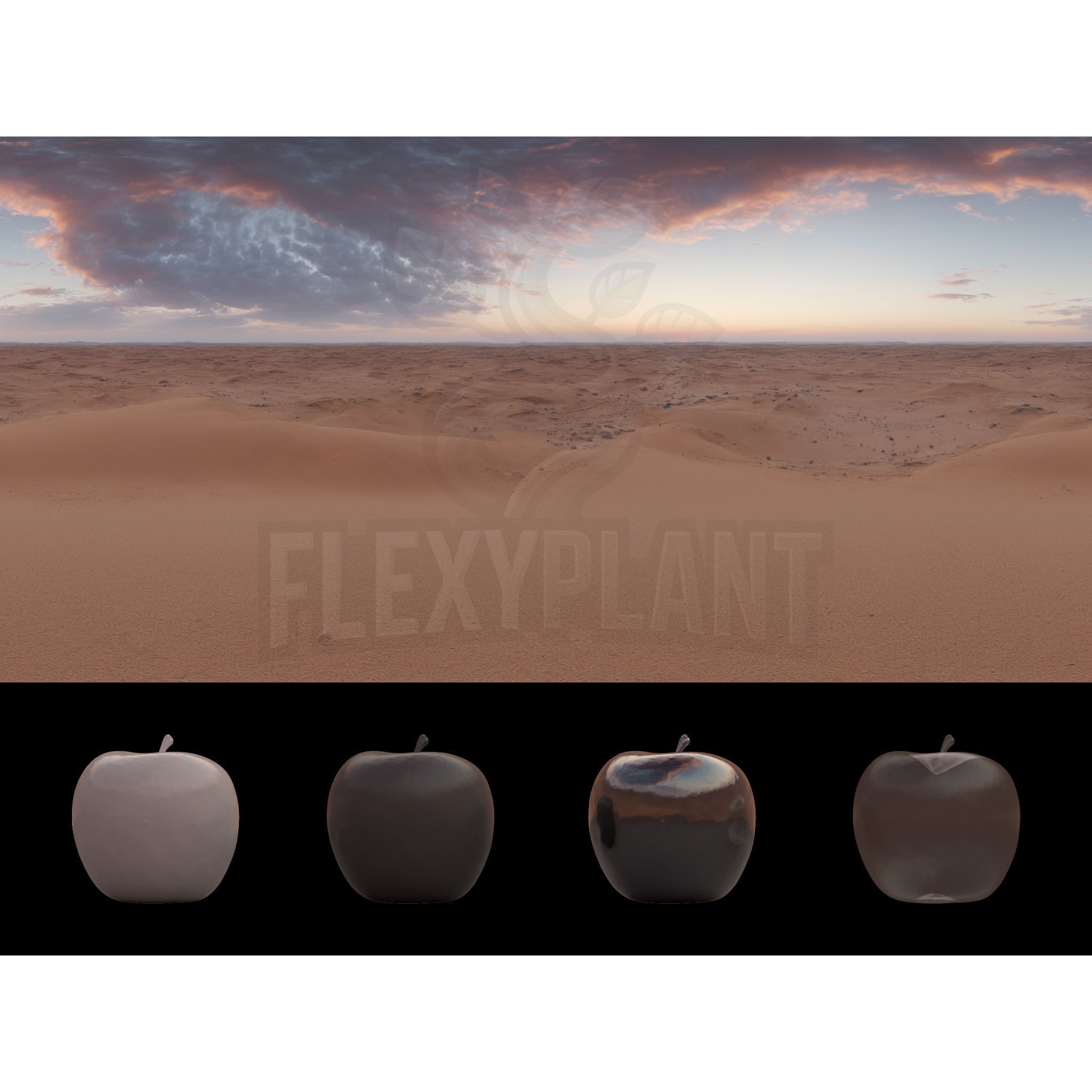 Realistic HDRI Desert Pack - Low-Poly Game-Ready 3D Model - View 8