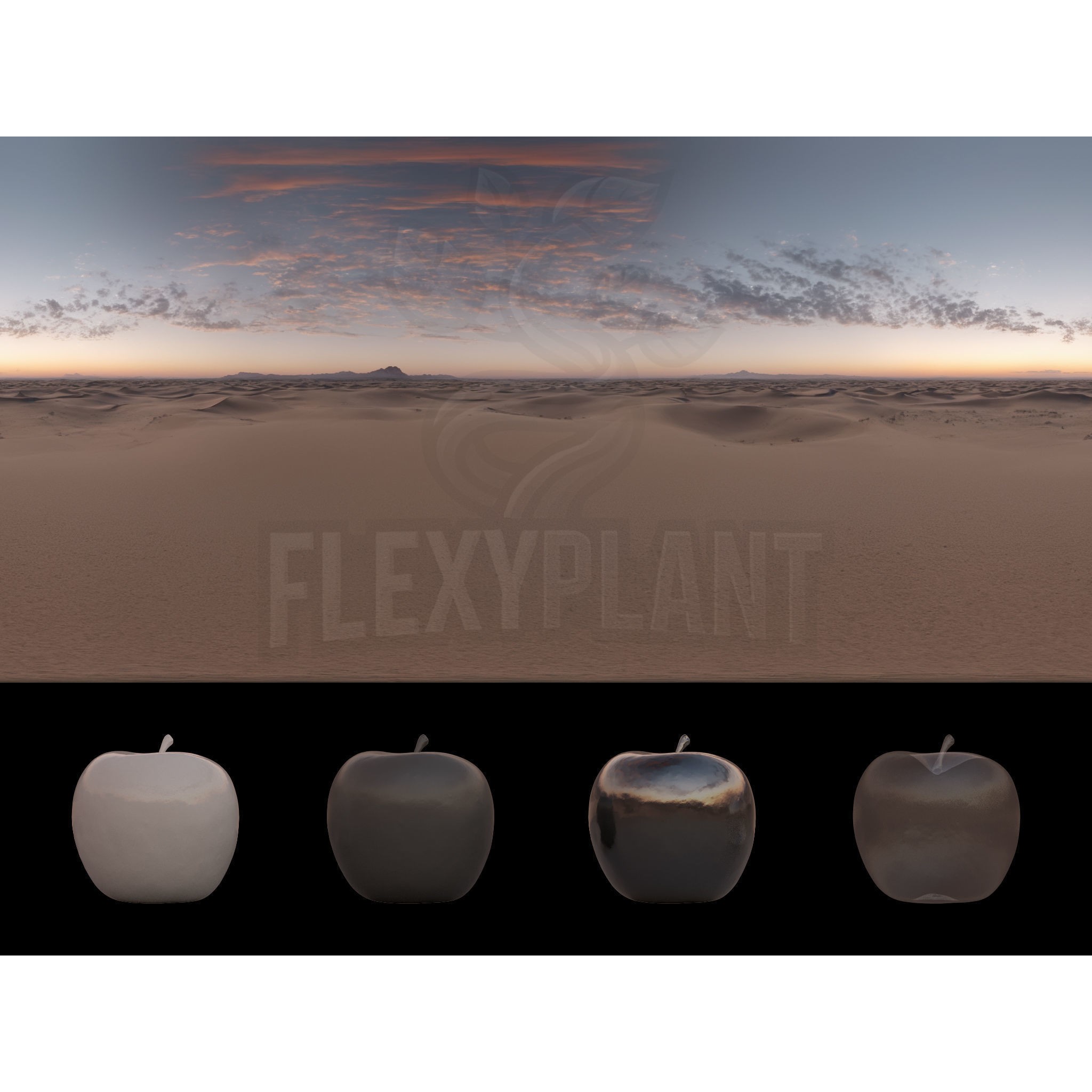 Realistic HDRI Desert Pack - Low-Poly Game-Ready 3D Model - View 9