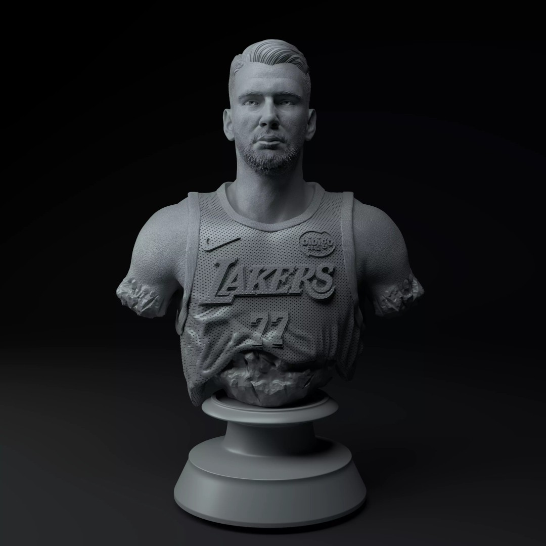 Luka Doncic 3D Model – Premium Bust for 3D Printing, STL - View 3