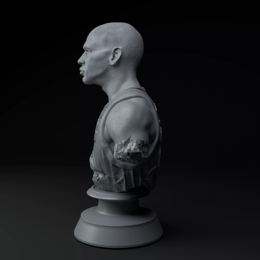 Michael Jordan 3D Model – Premium Trophy Diorama for Printing - View 6