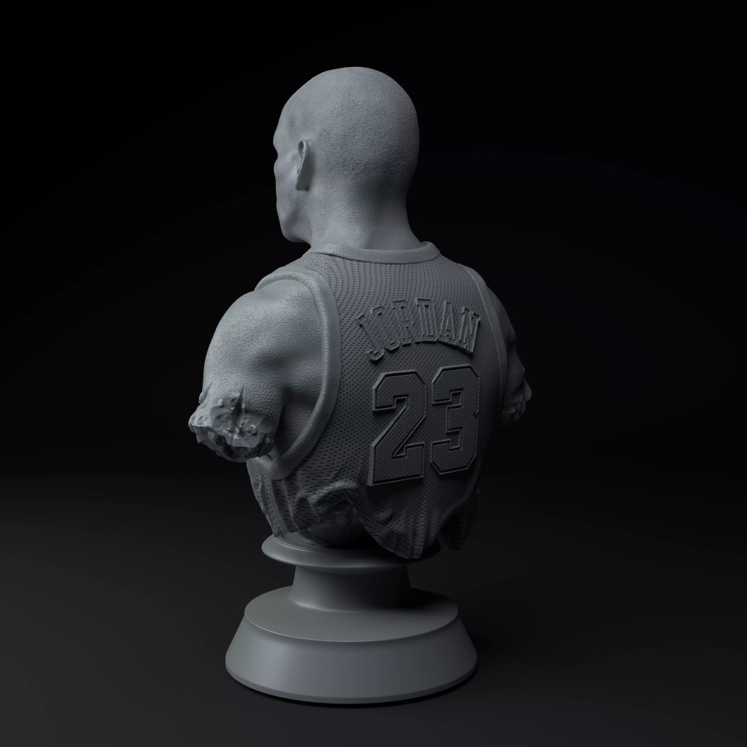 Michael Jordan 3D Model – Premium Trophy Diorama for Printing - View 7