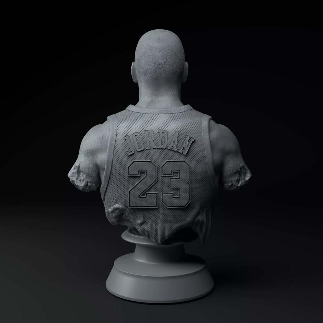 Michael Jordan 3D Model – Premium Trophy Diorama for Printing - View 8