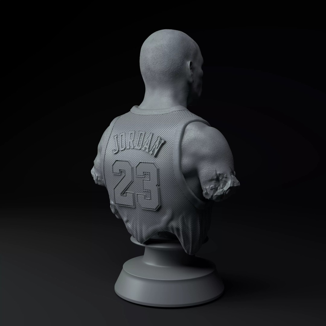 Michael Jordan 3D Model – Premium Trophy Diorama for Printing - View 9