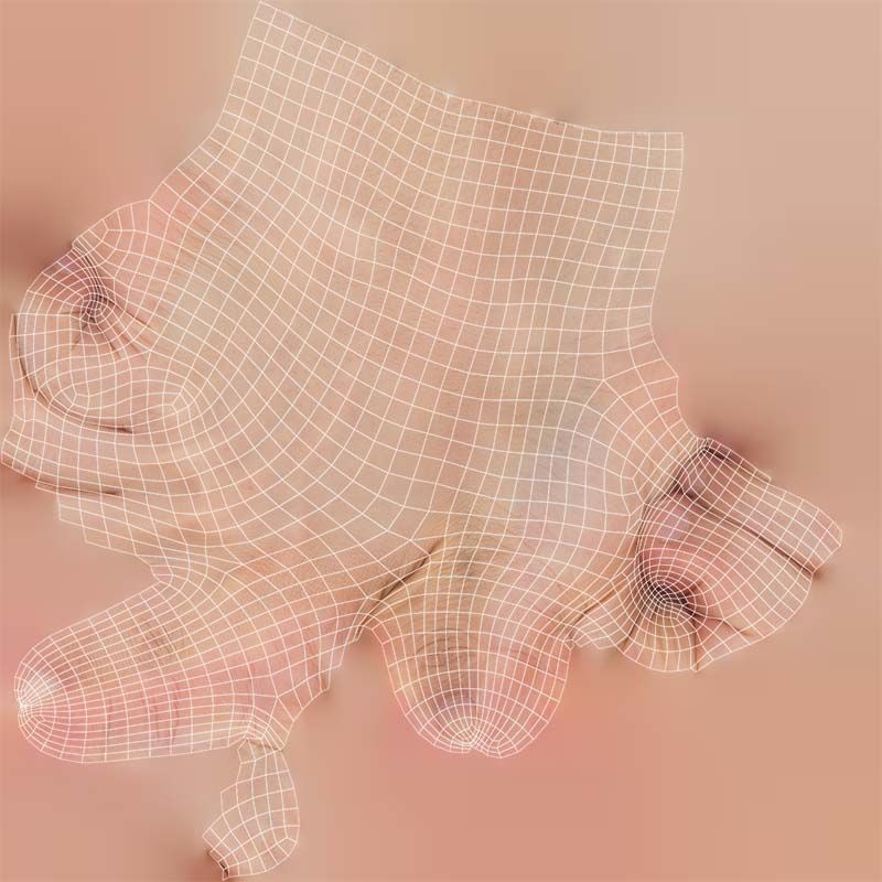 Finger Alphabet L 3D Model – Low Poly Character with PBR Textures, FBX - View 16