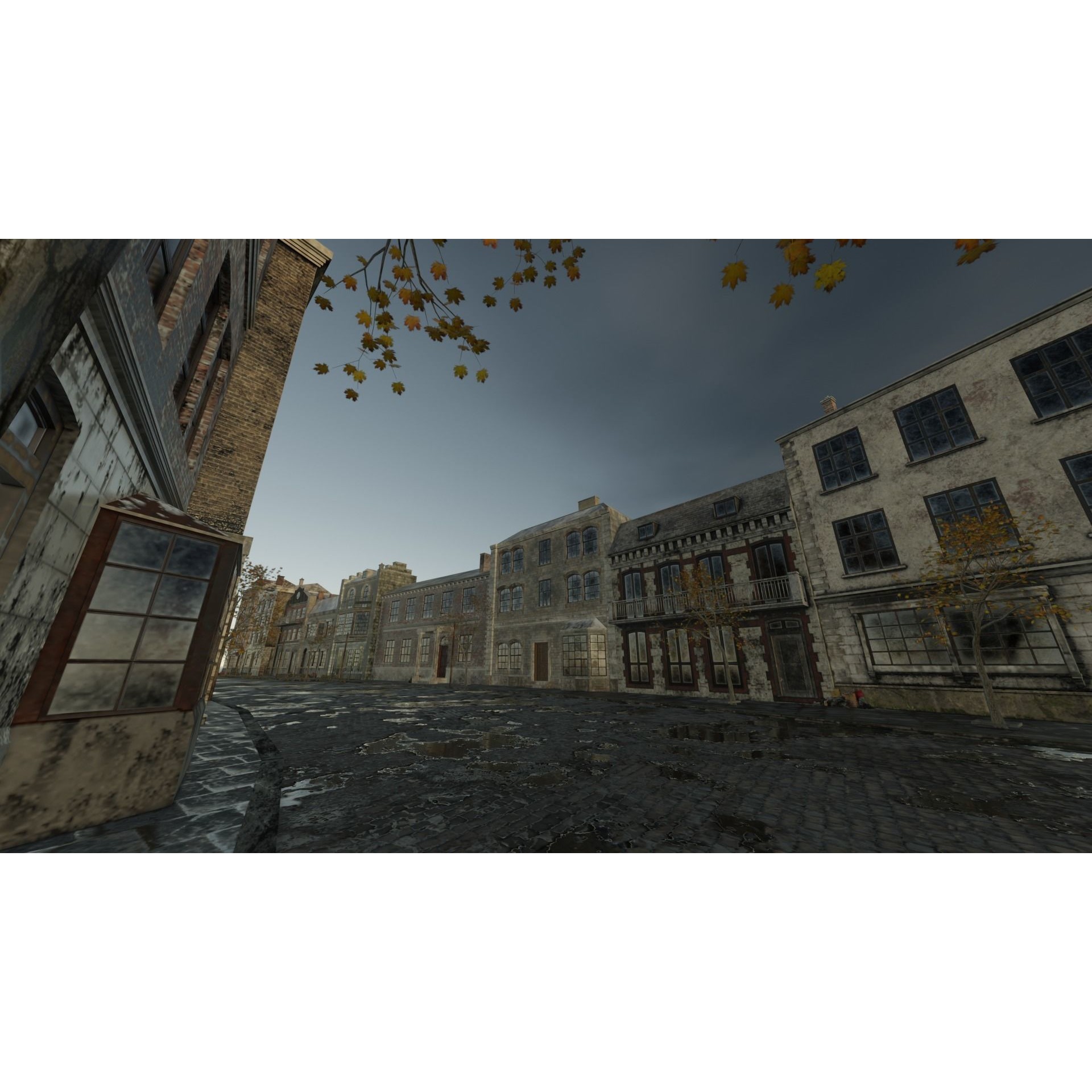 Abandoned Street Urban Decay - Game-Ready 3D Model - View 12
