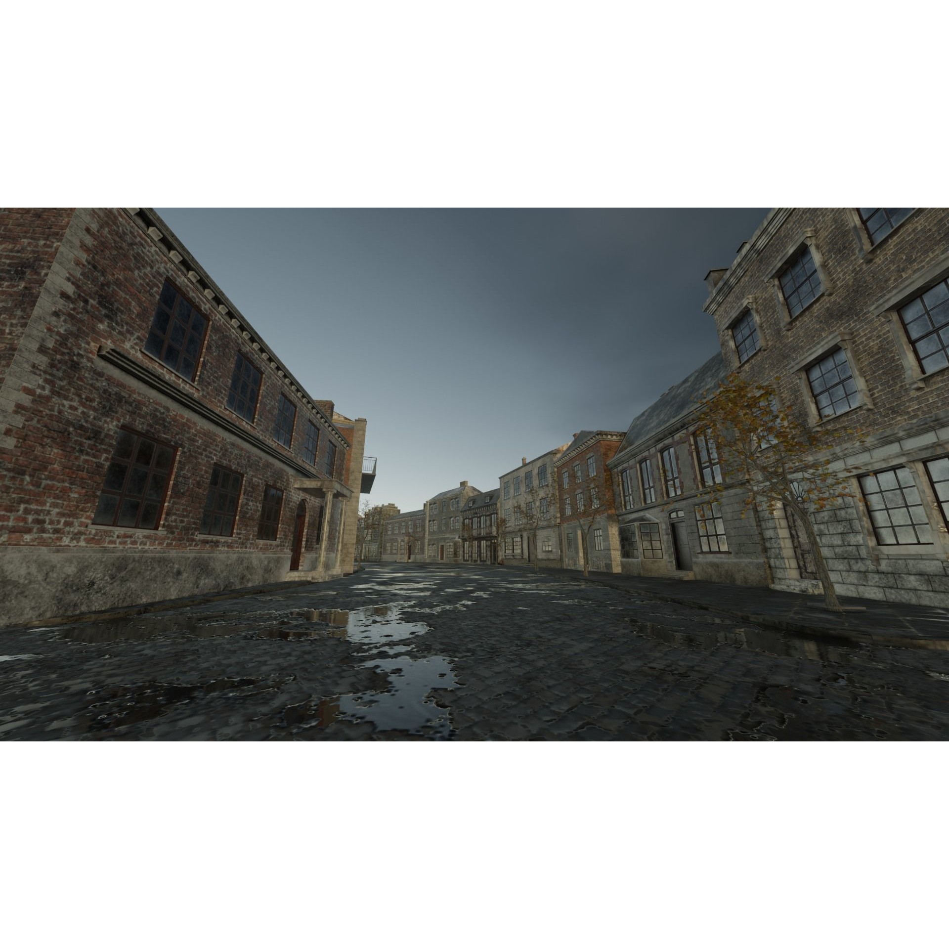 Abandoned Street Urban Decay - Game-Ready 3D Model - View 14