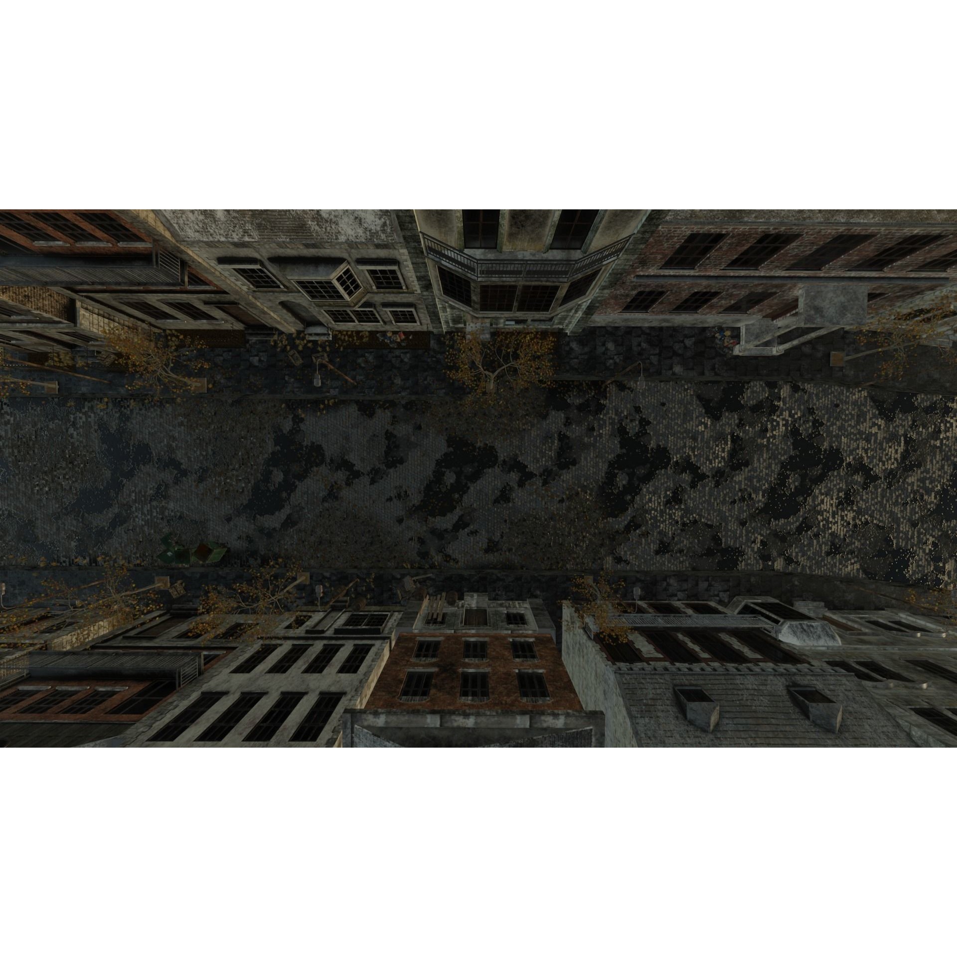 Abandoned Street Urban Decay - Game-Ready 3D Model - View 15