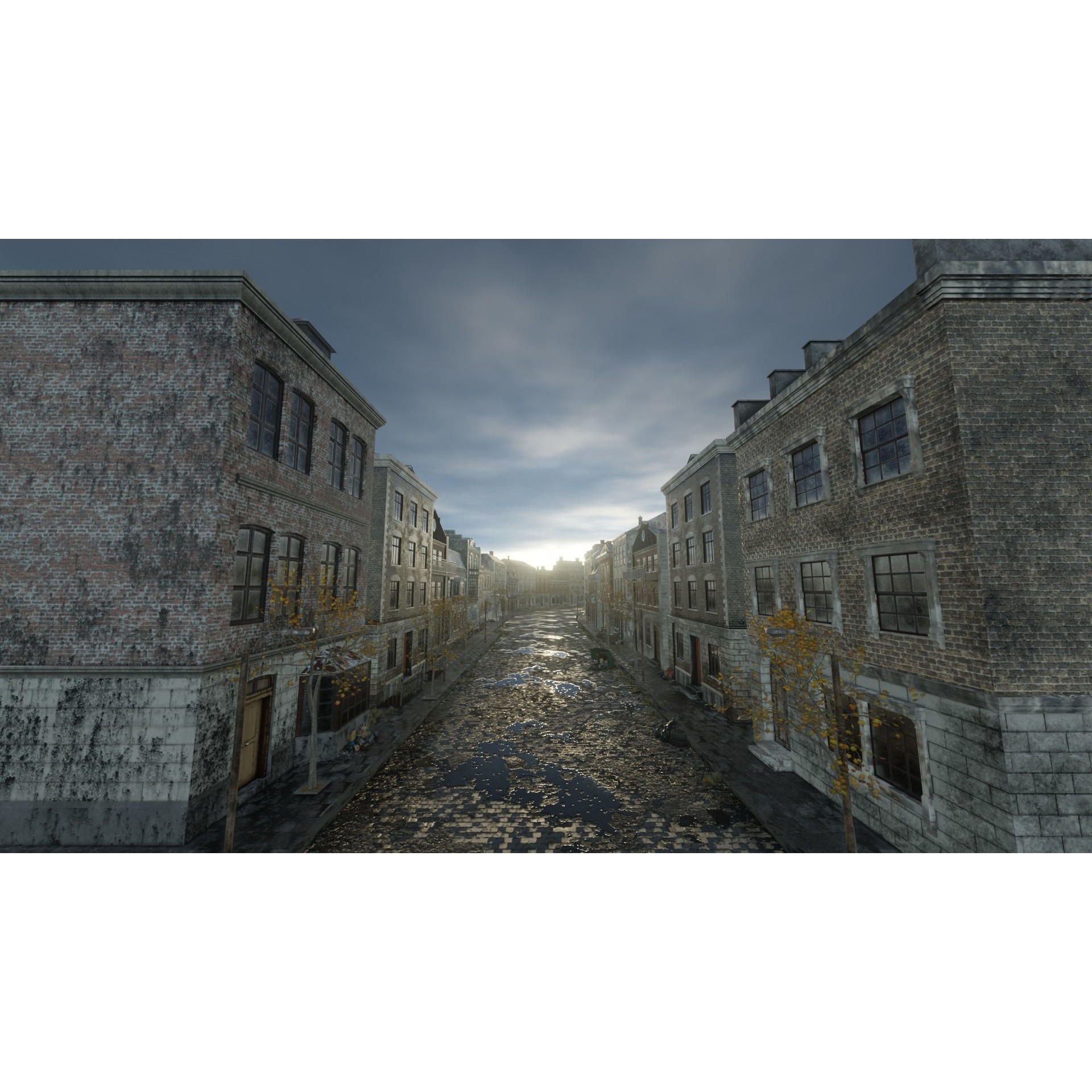 Abandoned Street Urban Decay - Game-Ready 3D Model - View 17