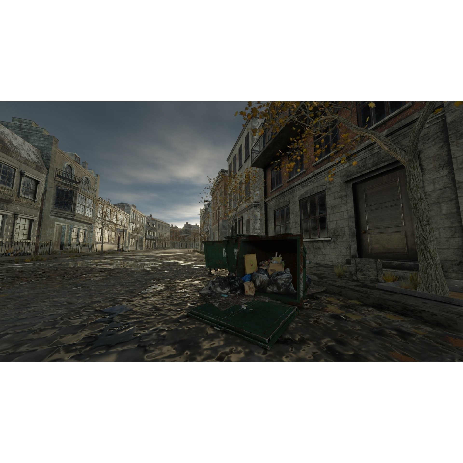 Abandoned Street Urban Decay - Game-Ready 3D Model - View 18