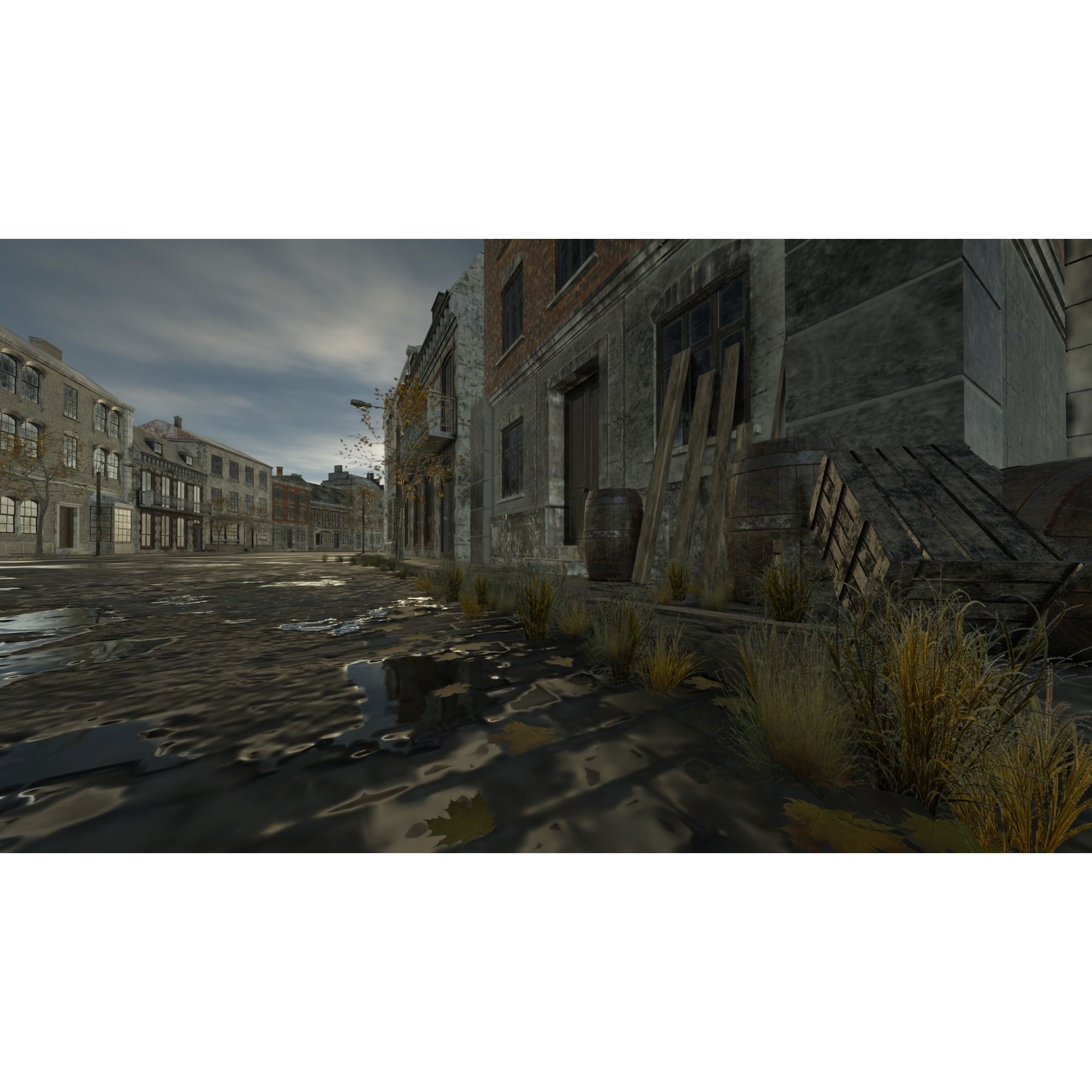 Abandoned Street Urban Decay - Game-Ready 3D Model - View 20