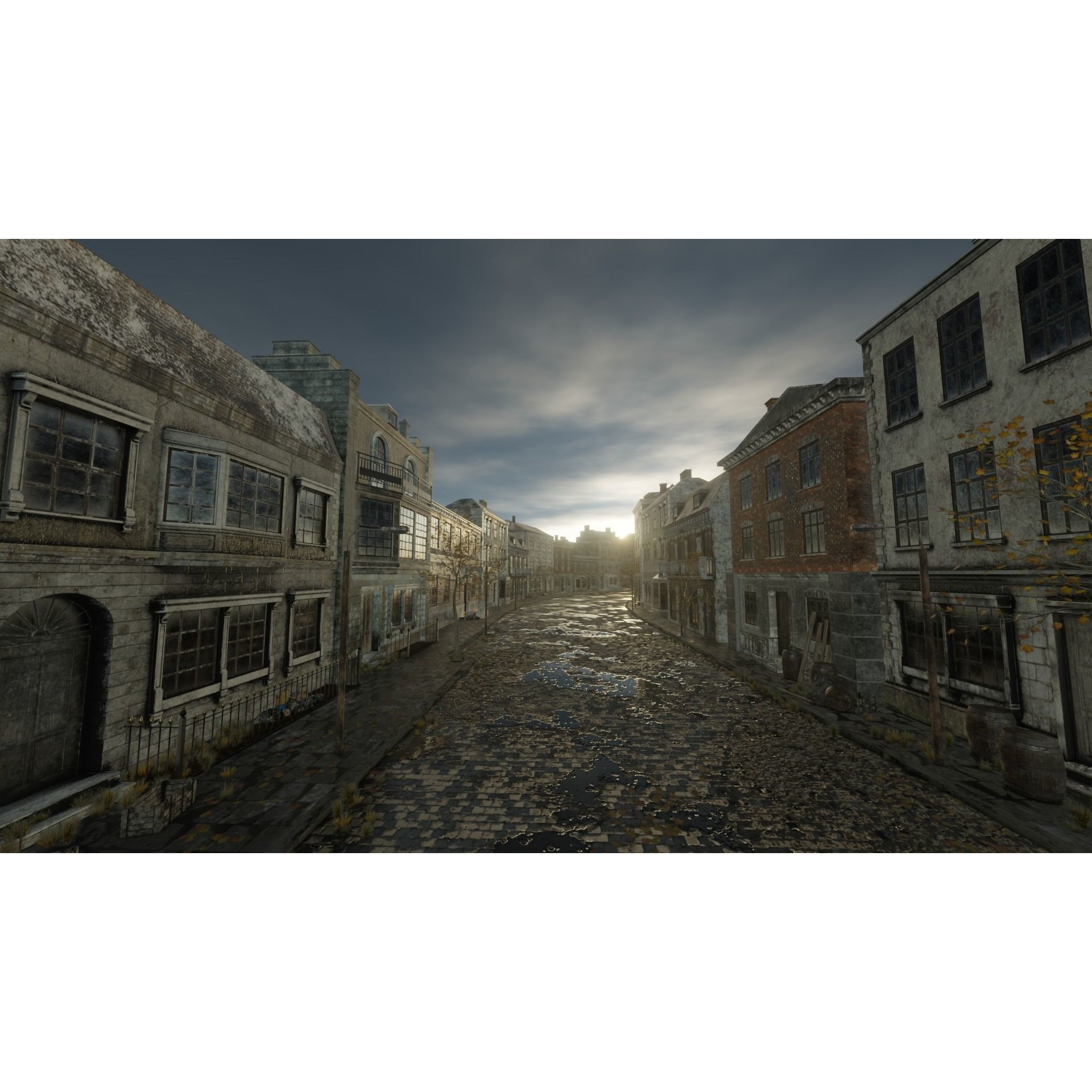 Abandoned Street Urban Decay - Game-Ready 3D Model - View 21