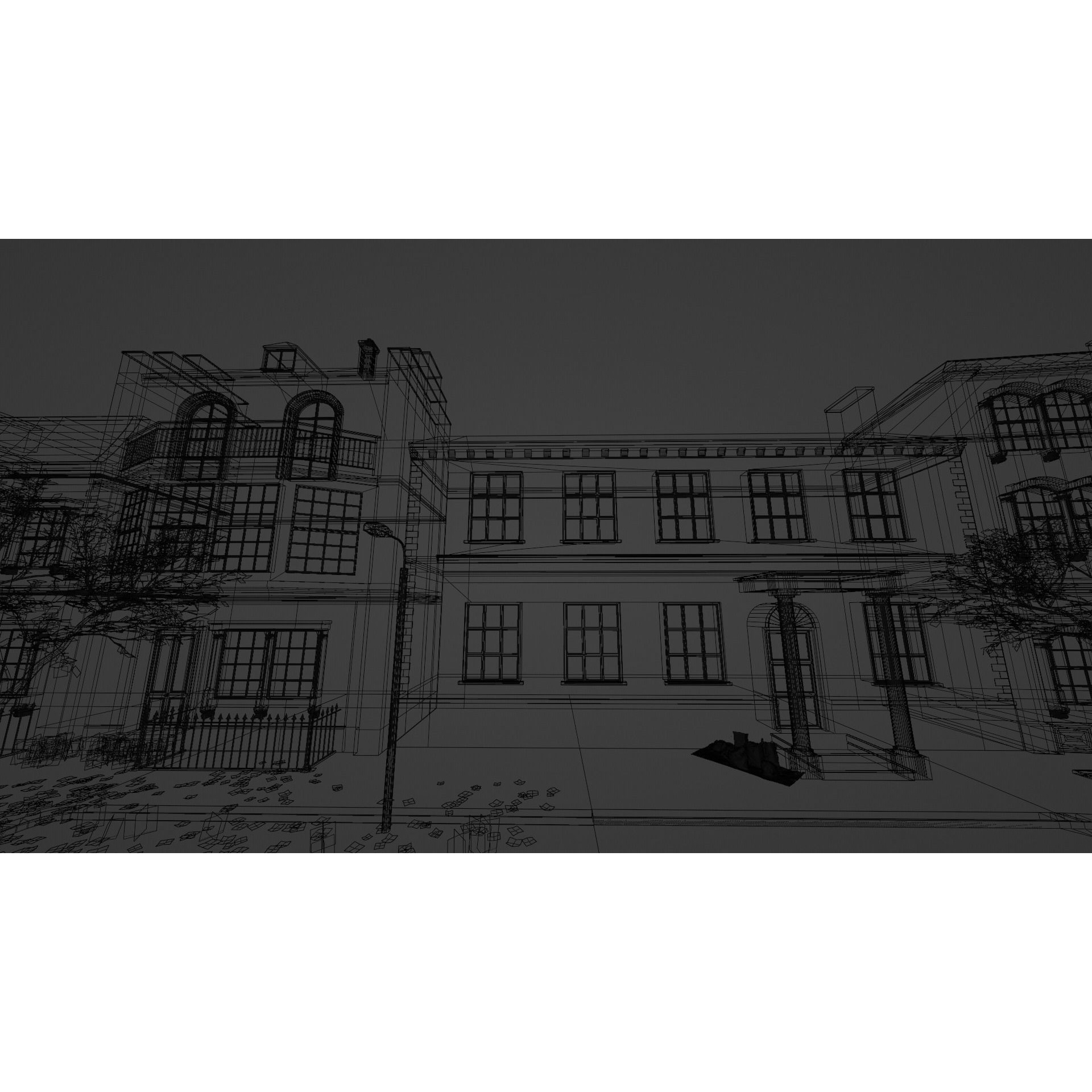 Abandoned Street Urban Decay - Game-Ready 3D Model - View 23